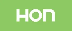 A green background with the hon logo in white.