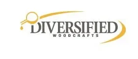 A logo of diversified woodcrafts