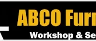 A black and yellow logo for abco workshop