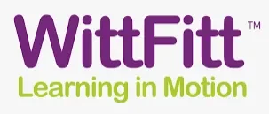 A purple and green logo for the witttfit program.