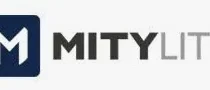 A black and white image of the logo for amity.