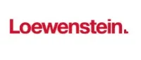 A red and white logo for the company ewenstein.